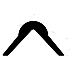 Hjørnebeskyttese Blå/Hvid Eva-Skum