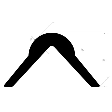 Hjørnebeskyttese Blå/Hvid Eva-Skum