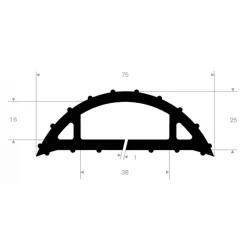 Kabel beskytter Model 75-25