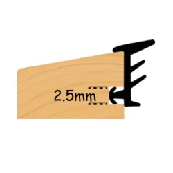 Glasliste Profil 3x15mm