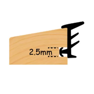 Glasliste Profil 3x15mm
