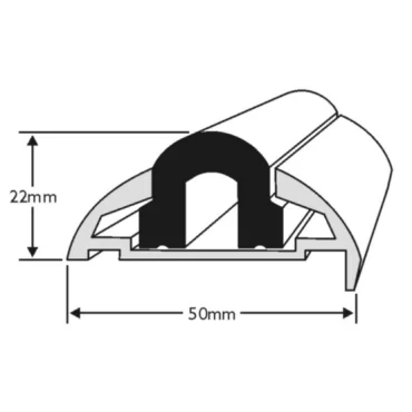 Aluminium 605 50mm Komplet