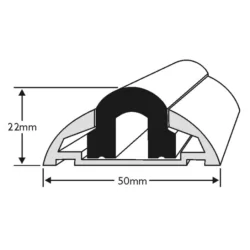 Aluminium 604 50mm Komplet