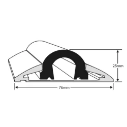Aluminium 607 76mm Komplet