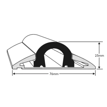 Aluminium 607 76mm Komplet
