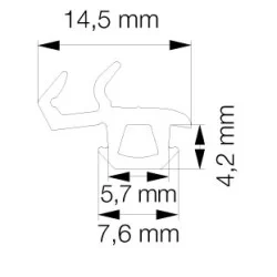 Primo 5161 Svejseliste Sort