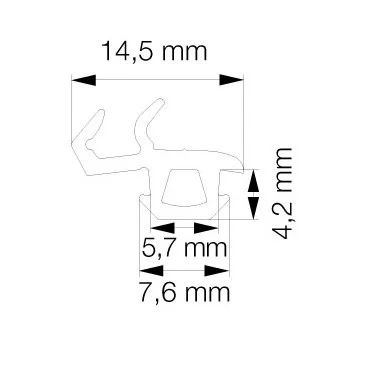 Primo 5161 Svejseliste Sort