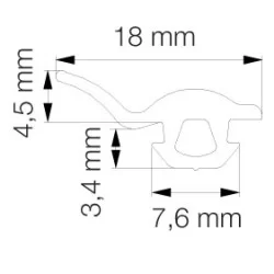 Primo 5189 Svejseliste Sort