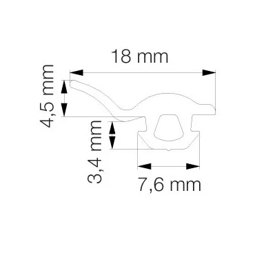 Primo 5189 Svejseliste Sort