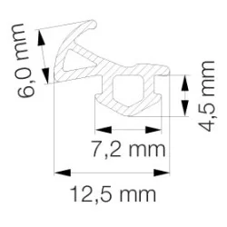 Primo 5258 Svejseliste Sort