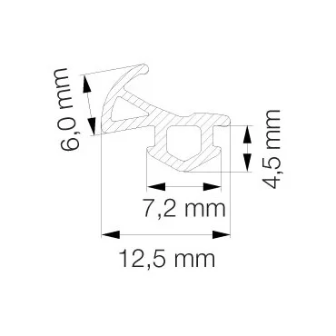 Primo 5258 Svejseliste Sort