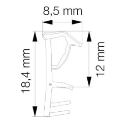Primo 6096 Svejseliste Sort