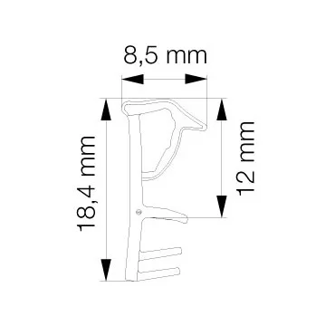 Primo 6096 Svejseliste Sort