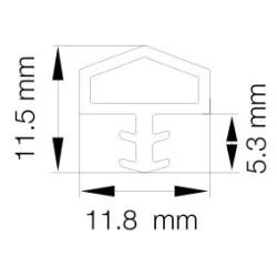 Primo 0825 Transparent - 25m Rulle