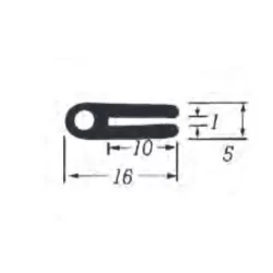 U-Profil 1mm Gummi