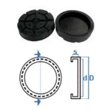 Liftgummi rund Ø100mm