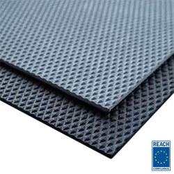 3mm Z-Diamant gummimåtte 1200mm