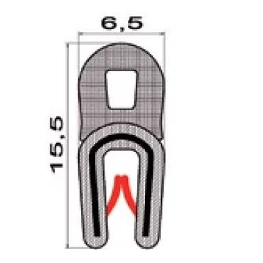 Kantliste 0,5-2mm m. toptæt.