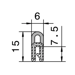 Kantliste 0,5-1,5mm m. toptæt.
