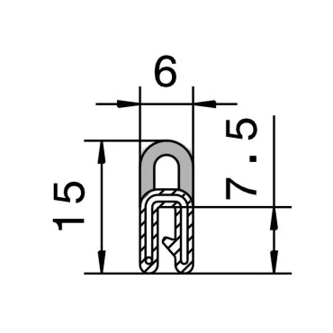 Kantliste 0,5-1,5mm m. toptæt.