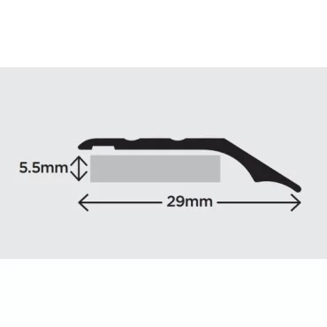914mm overgangsliste i alu model 90