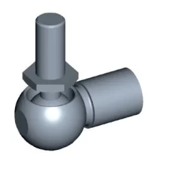 Kugleled Komplet Ø13mm Stål