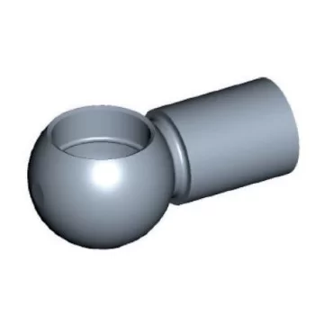 Kuglehoved til Ø10mm Stål