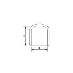 ø9.5mm Endeprop rund