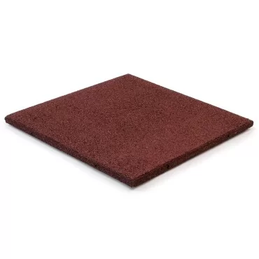 Gummifliser Rød 20mm 500x500mm