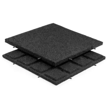 Gummifliser Sort 30mm 500x500mm
