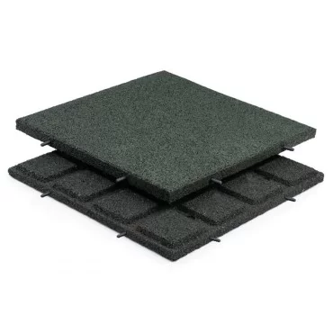 Gummifliser Grøn 30mm 500x500mm