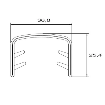 Kantliste 28-32mm Sort