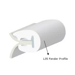 L35 Fenderliste Sort