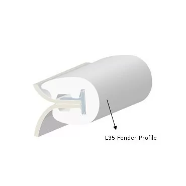 L35 Fenderliste Sort