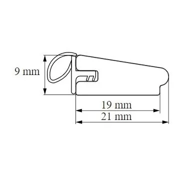 Primo 5117 Hvid - 2,2m stykke