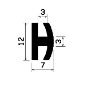 H-Profil 3mm