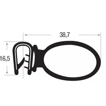 2-4mm Kantliste m. sidetæt.