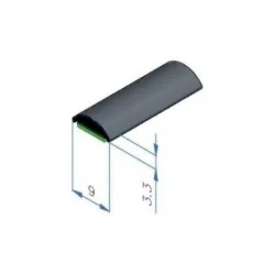 9mm pyntelist med lim