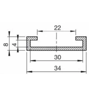 Tankbåndsgummi 30mm