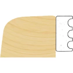 Glasbånd 2x8mm Hvid