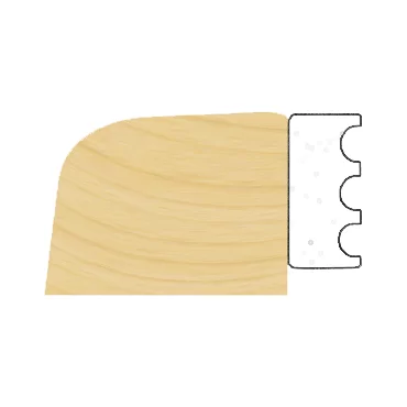 Glasbånd 2x8mm Hvid