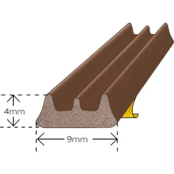 Glasbånd 4x9mm Hvid