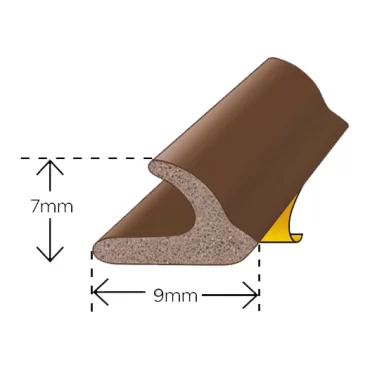 V-Profil 7x9mm Hvid