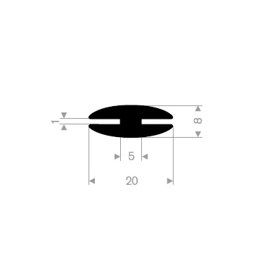 H-Profil 1mm