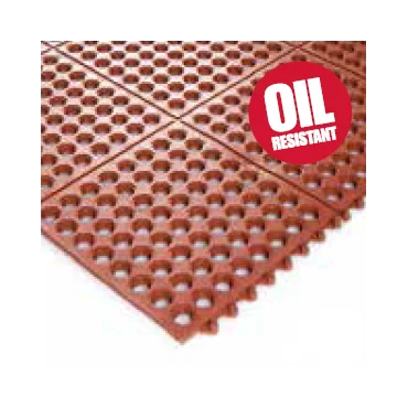 Oliebestandig Ergonomisk Modul måtte 90x90cm Rød